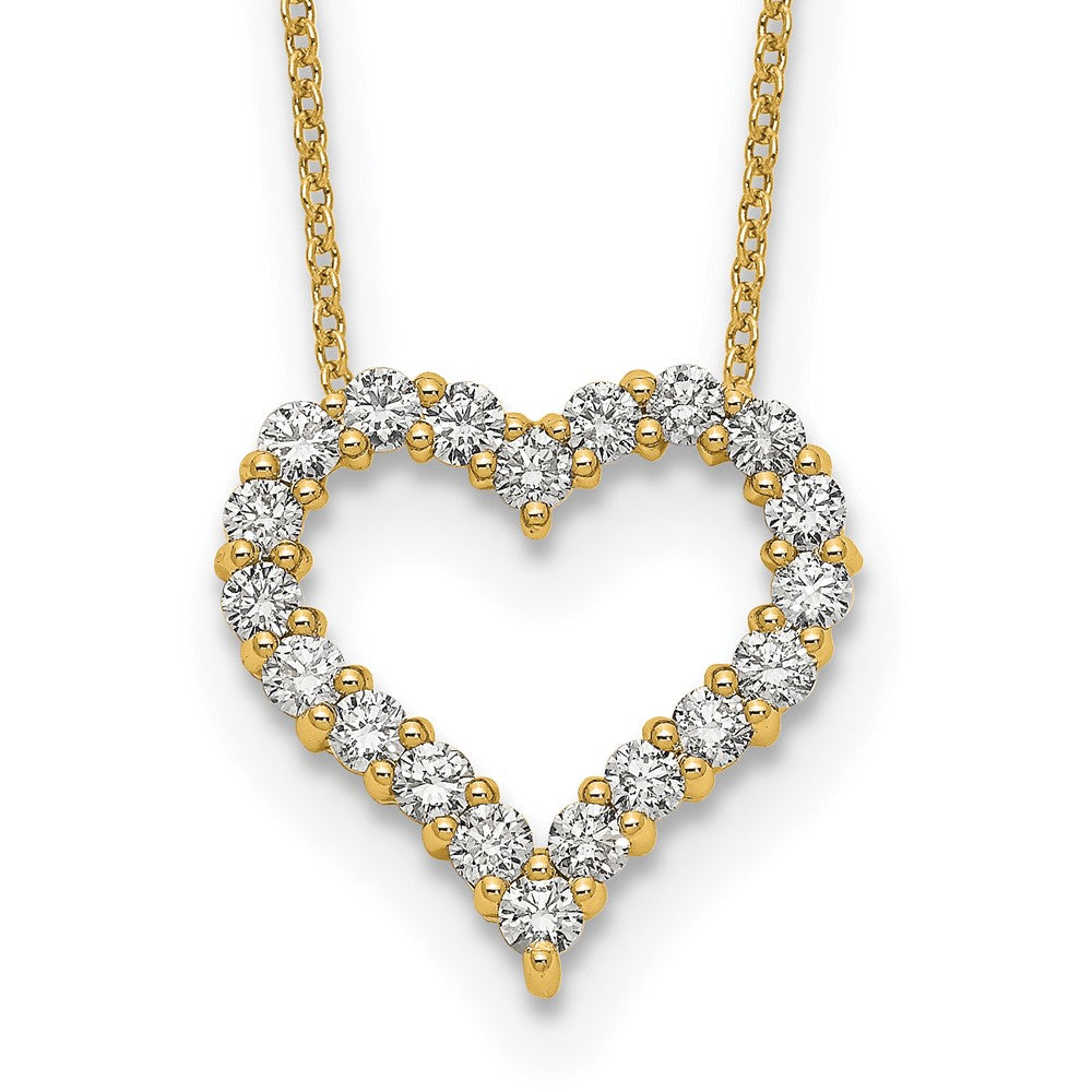 14k Diamond Heart 18 inch Necklace
