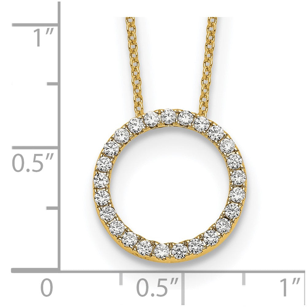 10k Diamond Circle 18 inch Necklace