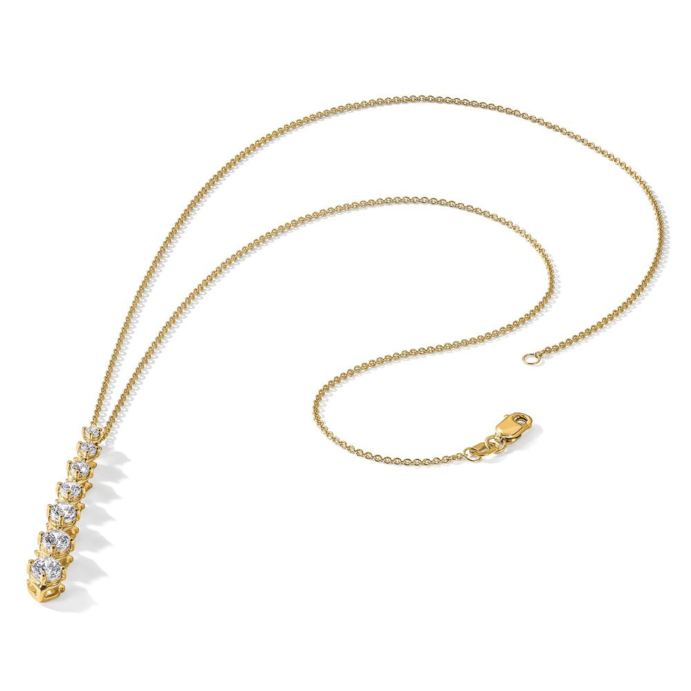 14k Diamond Circle Necklace