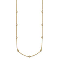 14k Diamond Station Cable Necklace