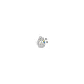 14k WG 2 Birthstone and Dia Mother/Child Chain Slide Semi-mount