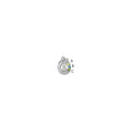 14k WG 3 Birthstone and Dia Mother/Child Chain Slide Semi-mount