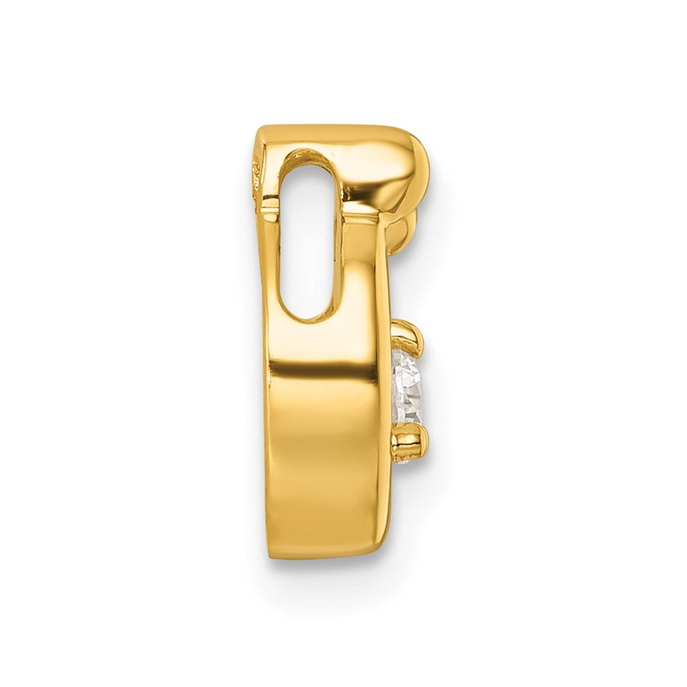 14k 4 Birthstone and Dia Mother/Child Chain Slide Semi-mount