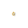 14k 4 Birthstone and Dia Mother/Child Chain Slide Semi-mount