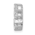 14k White Gold 1/2ct. Diamond Fancy Circle Chain Slide