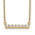 14k Diamond Bar 18 inch Necklace