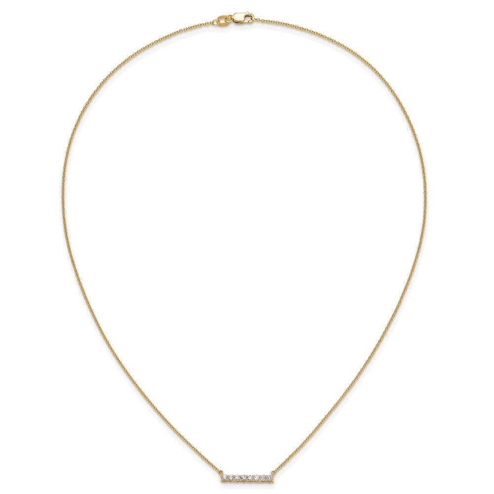 14k Diamond Bar 18 inch Necklace
