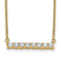 14k Diamond Bar 18 inch Necklace