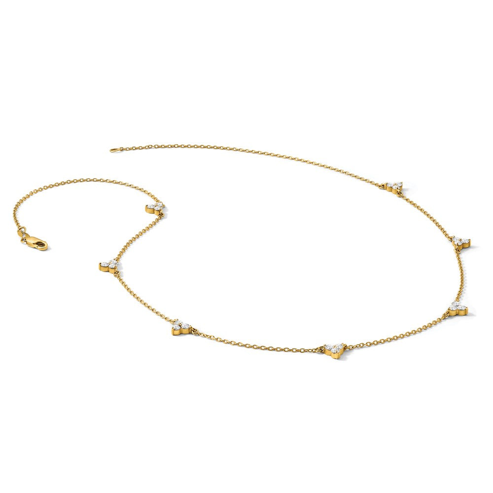 14k Diamond Multi Station 7 inch Bracelet