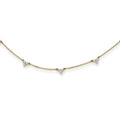 14k Diamond Multi Station 18 inch Necklace