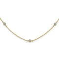 14k Diamond Multi Station Necklace