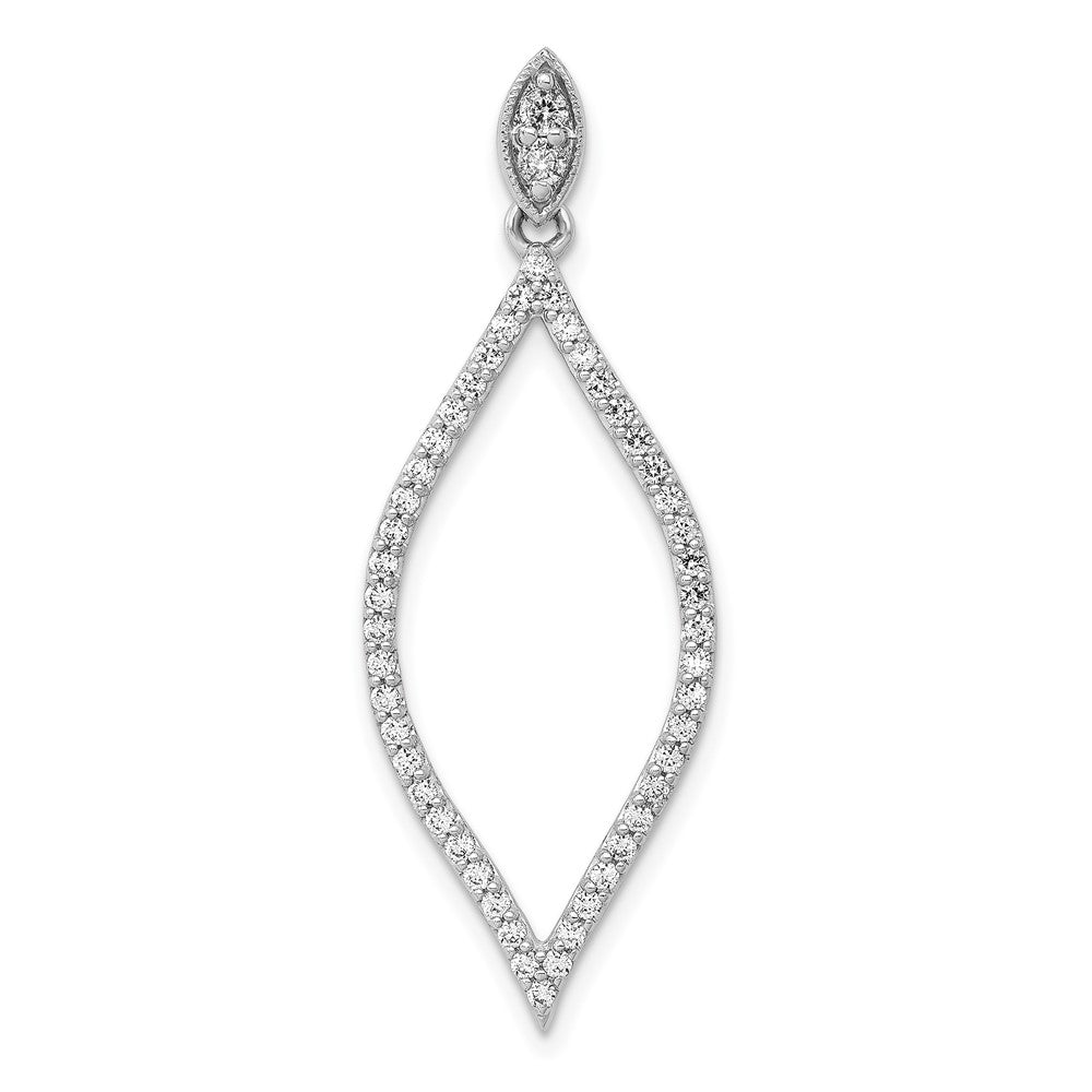 14k White Gold 1/2ct. Diamond Pendant