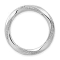 14k White Gold 1/5ct. Diamond Fancy Twist Circle Chain Slide