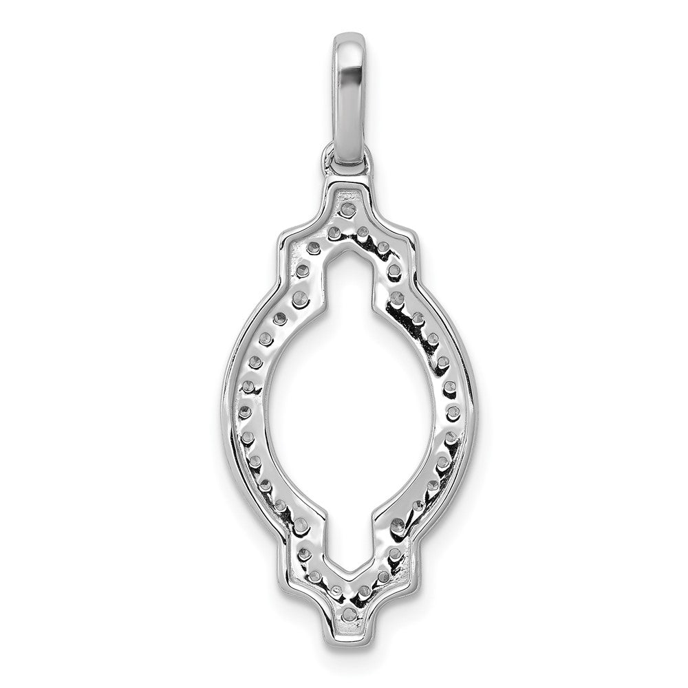 14k White Gold 1/4ct. Diamond Fancy Pendant