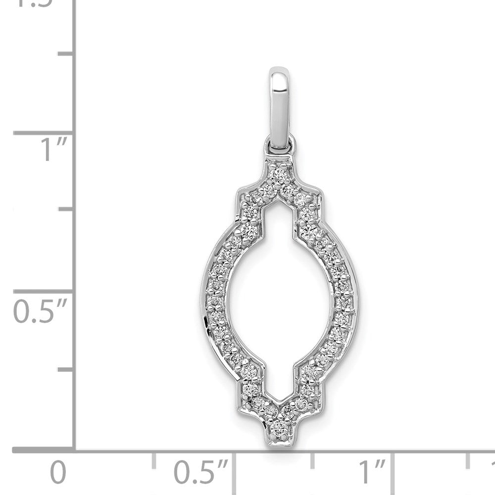 14k White Gold 1/4ct. Diamond Fancy Pendant