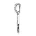 14k White Gold Diamond Sagittarius Zodiac Pendant