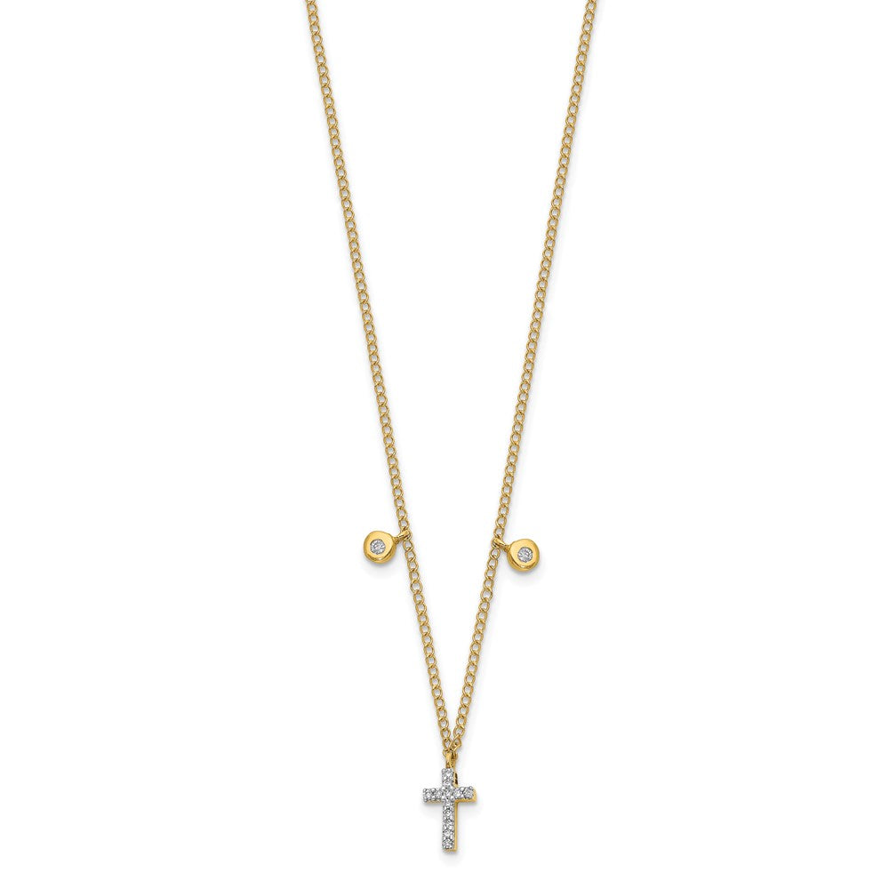 10k Diamond Cross Necklace