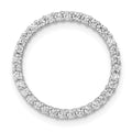 14k White Gold 1/3ct. Diamond Circle Chain Slide