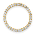 14k 1/3ct. Diamond Circle Chain Slide
