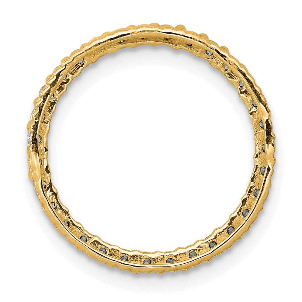 14k 3/8ct. Diamond Circle Chain Slide