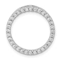 14k White Gold 1/2ct. Diamond Circle Chain Slide