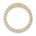 14k 1/2ct. Diamond Circle Chain Slide