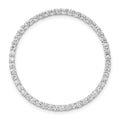 14k White Gold 1ct. Diamond Circle Chain Slide