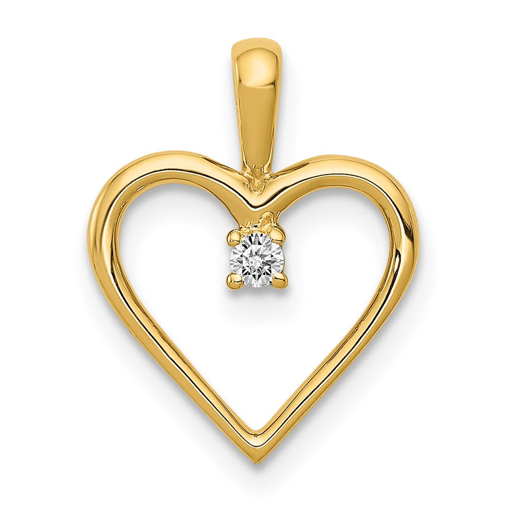 14k Heart Pendant Mounting