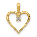 14k Heart Pendant Mounting