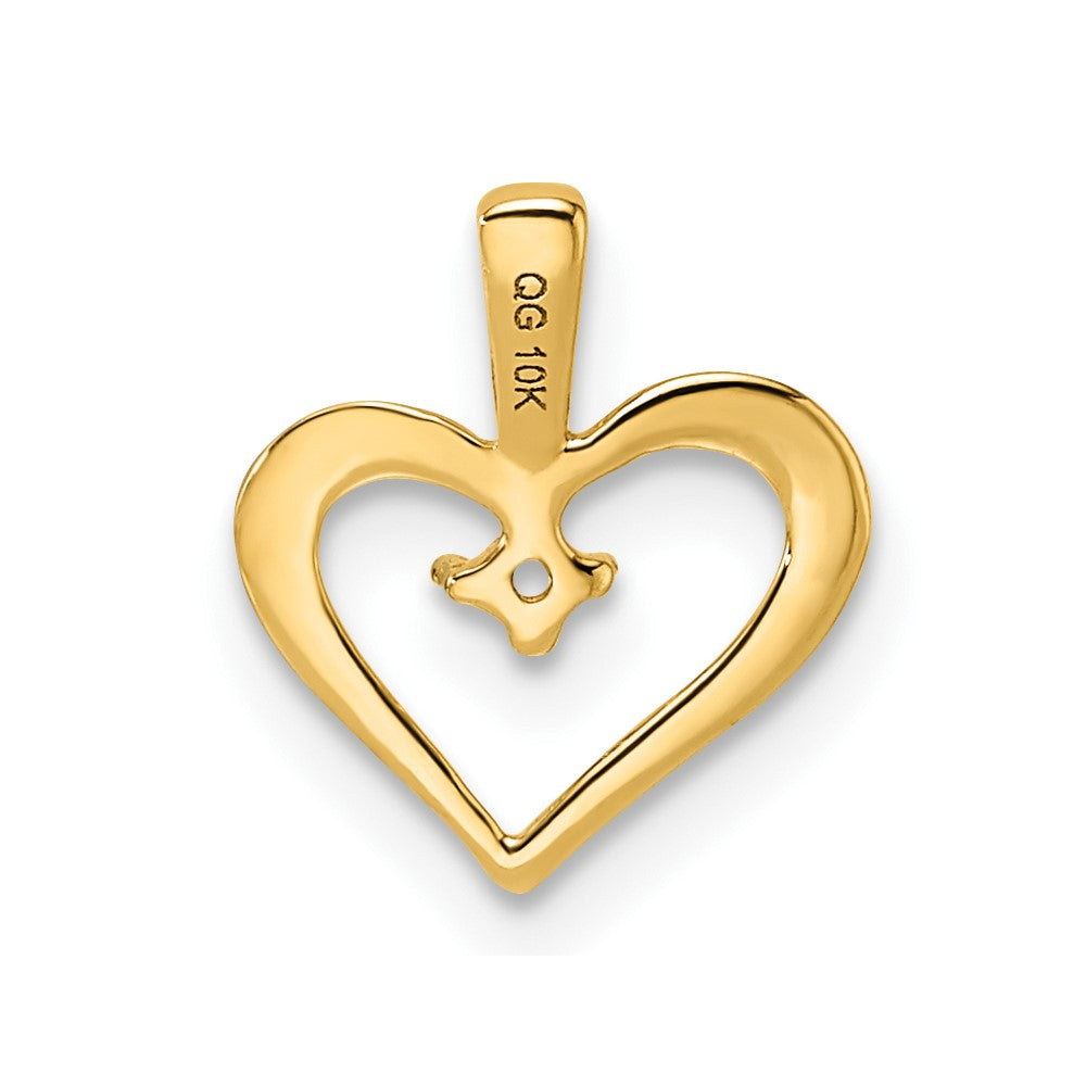 10k Heart Pendant Mounting