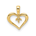 10k Heart Pendant Mounting