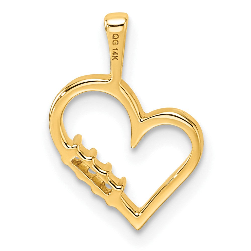 14k Heart Pendant Mounting