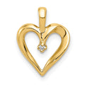14k AA Diamond Heart Pend