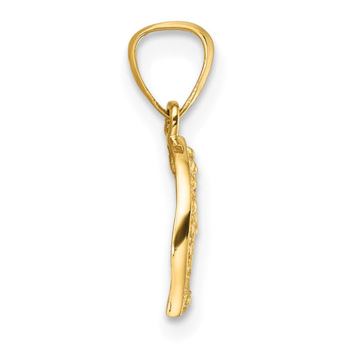 10K .01ct. Diamond Heart Pendant