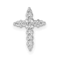 10K White Gold Diamond Cross Pendant Mounting