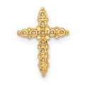 10K Diamond Cross Pendant Mounting