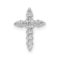 14k White Gold 1/3ct Cross Chain Slide Mounting