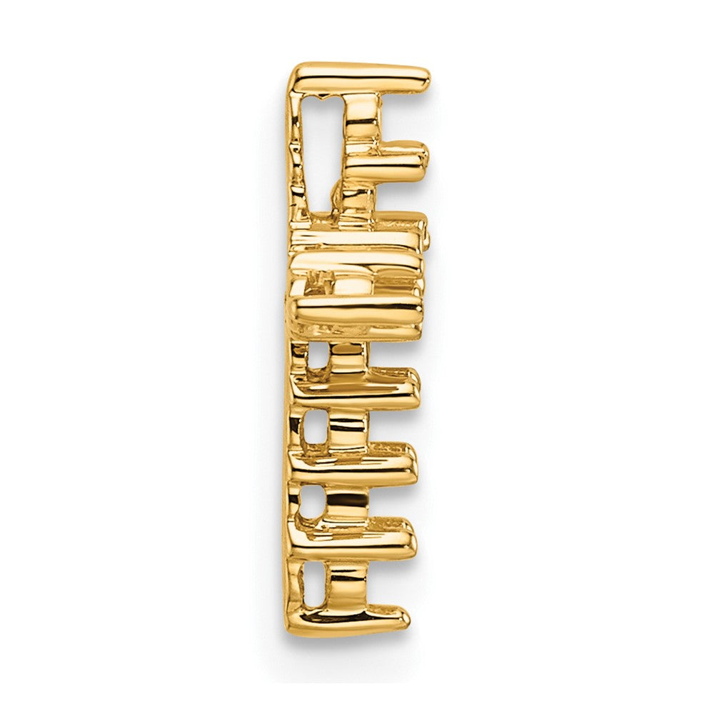 14k 1/3ct Cross Chain Slide Mounting