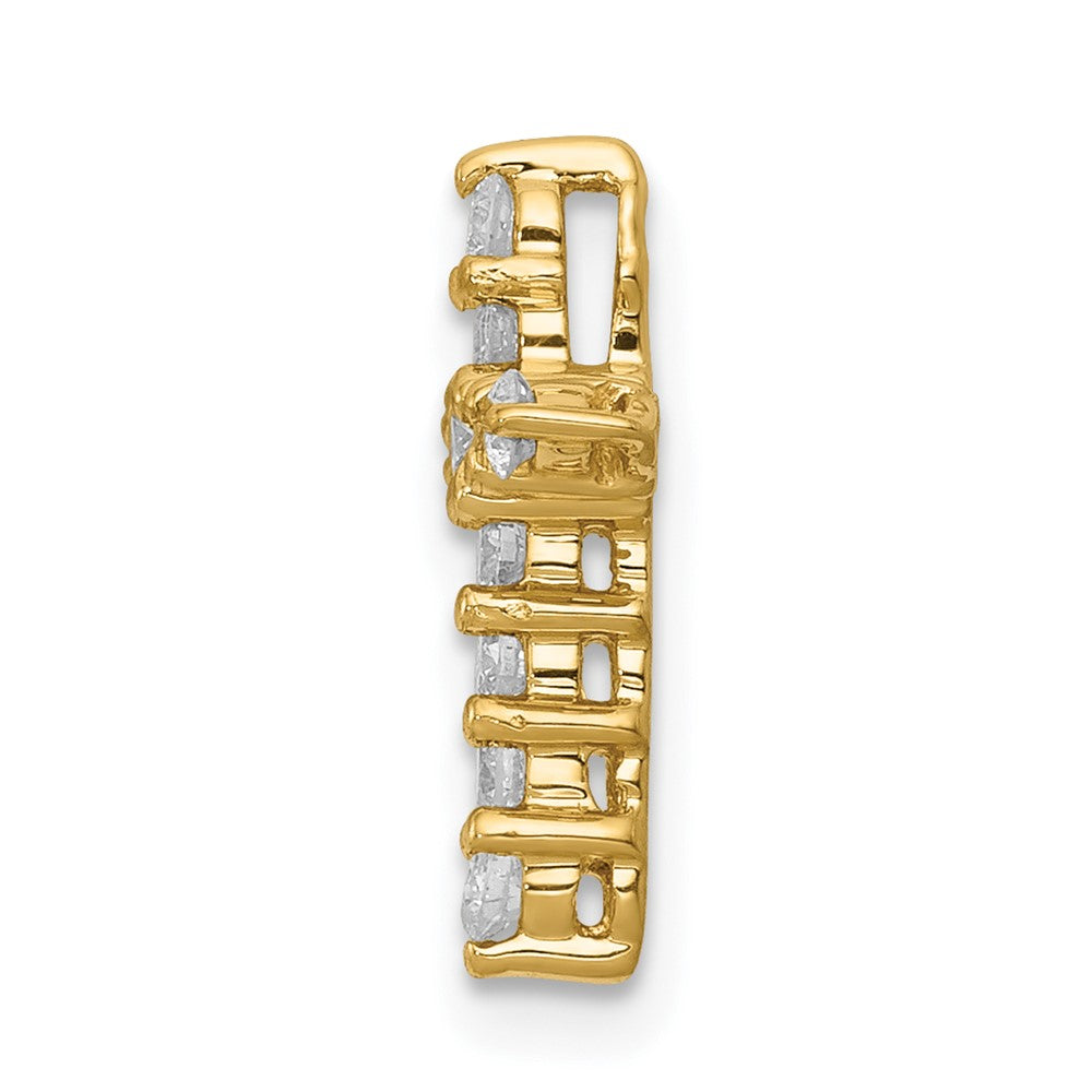 14k AA 1/3ct. Diamond Cross Pendant