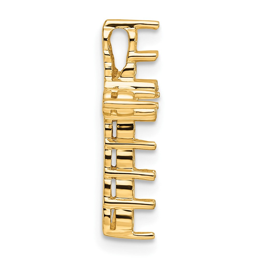14k 3/4ct Cross Chain Slide Mounting