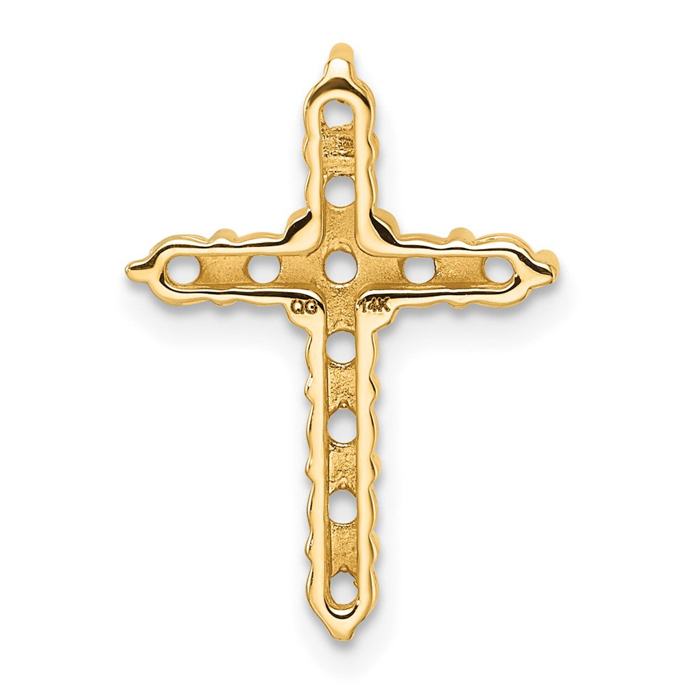 14k 3/4ct Cross Chain Slide Mounting