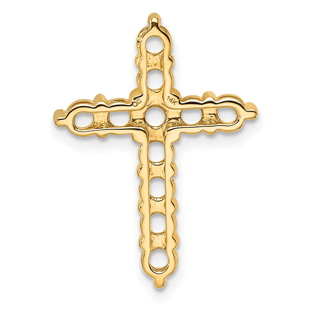 14k 1 1/4ct Cross Pendant Mounting