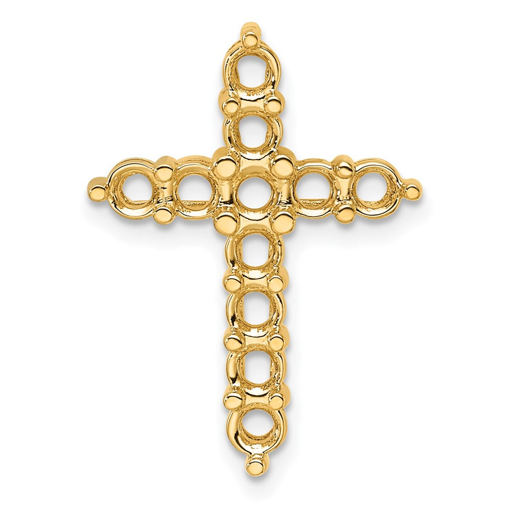 14k 1 1/4ct Cross Pendant Mounting