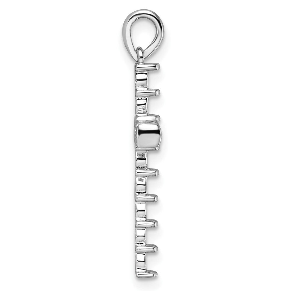 14k White Gold Latin Cross Pendant Mounting