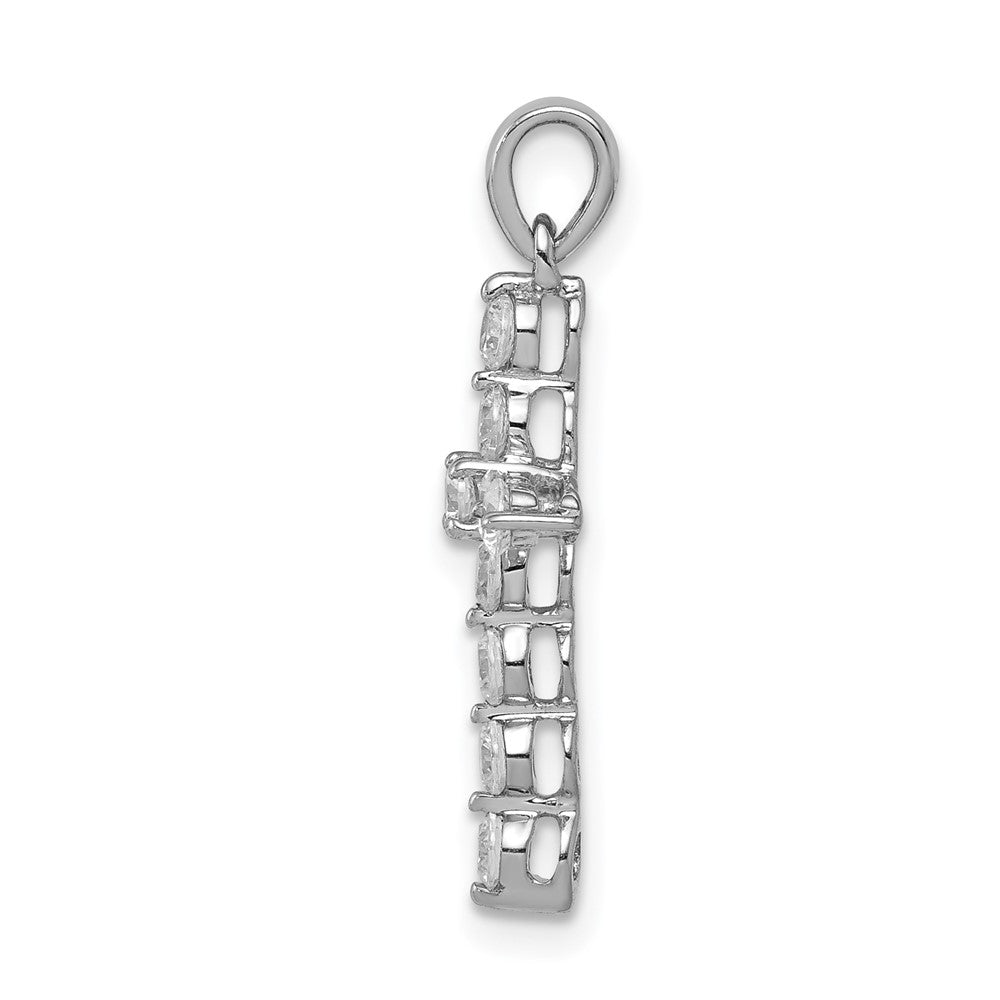 14k White Gold 1/2ct. Diamond Cross Pendant