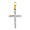 14k 1/6ct. Diamond Cross Pendant