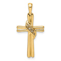 10K Cross Pendant Mounting