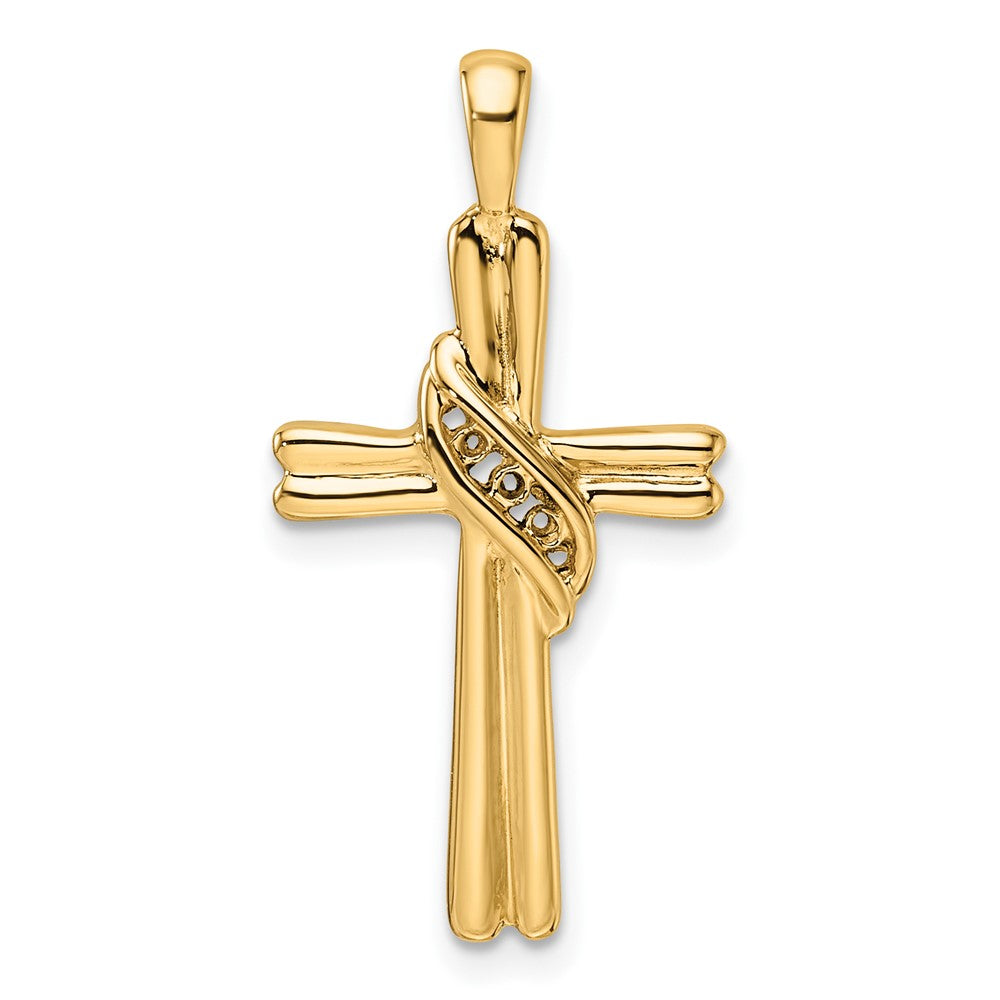 10K Cross Pendant Mounting