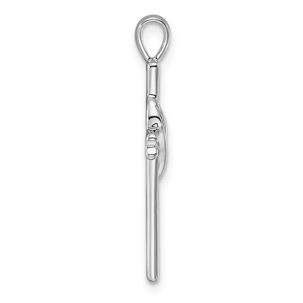 14k AA Diamond Cross Pendant