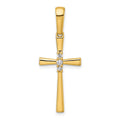 14k 1/15ct. Diamond Cross Pendant